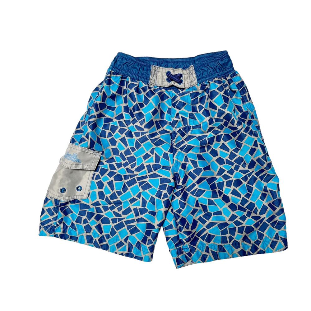 UV Skinz Patterned Swim Trunks Size 7